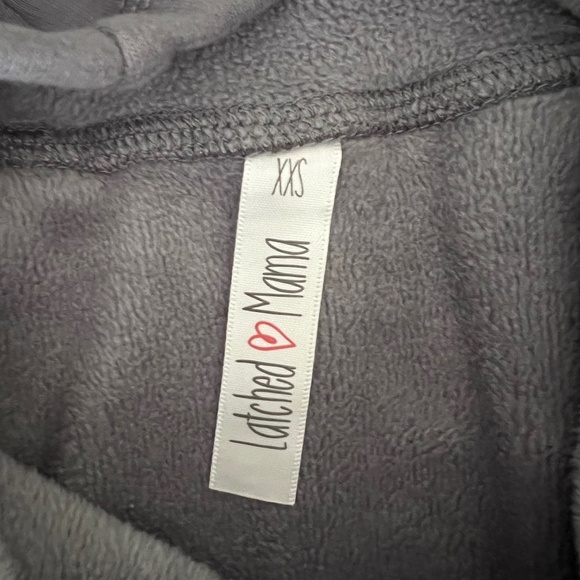 Latched Mama Gray Oversized Hoodie - Picture 3 of 6